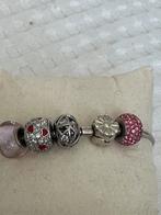 Zilveren armband met  bedels charm companie, Pandora, Ophalen of Verzenden, Zo goed als nieuw, 4 bedels of meer