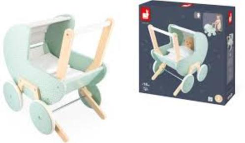 Janod poppenwagen, Kinderen en Baby's, Speelgoed | Houten speelgoed, Nieuw, Duw- of Trekspeelgoed, Ophalen