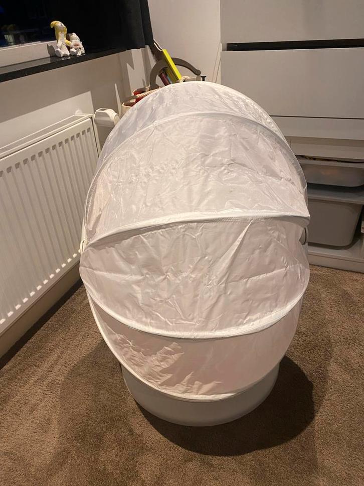 IKEA PS LÖMSK Draaifauteuil - Wit/Rood, Huis en Inrichting, Stoelen, Zo goed als nieuw, Eén, Kunststof, Wit, Ophalen