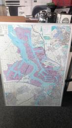 Landkaart Antwerpen Haven in aluminium lijst, Boeken, Atlassen en Landkaarten, Ophalen of Verzenden, Zo goed als nieuw