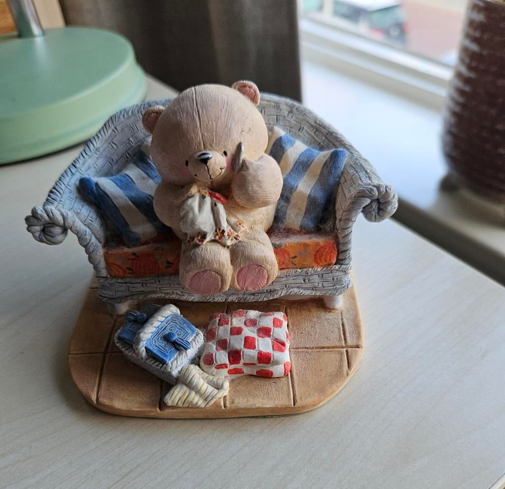 Cherissed teddy beeldje., Verzamelen, Ophalen, Zo goed als nieuw, Stoffen beer, Overige merken