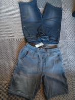 Set van 2 nieuwe korte broeken zwart en grijs, Kinderen en Baby's, Kinderkleding | Maat 164, Broek, Pepperts, Nieuw, Ophalen of Verzenden