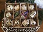 Oude/Antieke *Kerstballen** doos 12 stuks, Diversen, Ophalen of Verzenden, Gebruikt