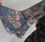 Lange jurk in fraaie kleurstelling en snit mt 42/44, Overige kleuren, Verzenden, Maat 42/44 (L), Zo goed als nieuw