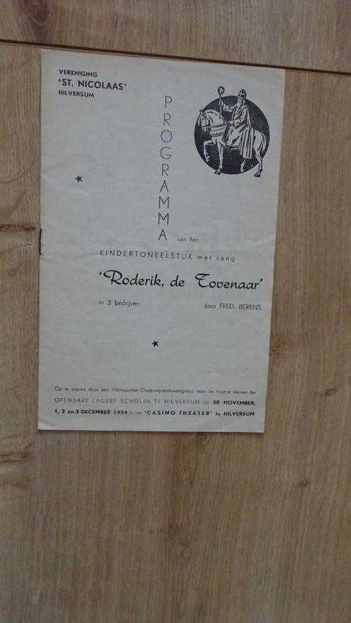 Vereniging St. Nicolaas programma Hilversum 1954, Boeken, Geschiedenis | Stad en Regio, Gelezen, 20e eeuw of later, Ophalen of Verzenden