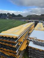 Sandwichpanelen (met pur), Gebruikt, 15 m² of meer, Metaal, Grijs