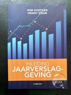 Inleiding jaarverslaggeving opgavenboek, Ophalen of Verzenden, Zo goed als nieuw, HBO, Convoy