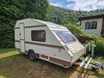 Prachtige Retro Kip caravan MK400 BOVAG keuring incl inboede, Caravans en Kamperen, Caravans, Koelkast, Rondzit, Kip, Particulier