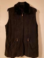 SUÈDE BODYWARMER/HES / LANG GILET 40(?), Maat 38/40 (M), Bruin, Leder, Ophalen of Verzenden