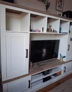 Houte wandmeubel met ruimte voor tv, Huis en Inrichting, Kasten | Wandmeubels, Ophalen, Met deur(en), Zo goed als nieuw, 150 tot 200 cm