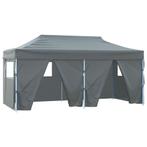 Partytent met 4 zijwanden inklapbaar 3x6 m staal antraciet, Opvouwbaar, Partytent, Minder dan 4 meter, Nieuw