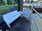 Wit kunstoffen tuinset | Gebruikt, Tuin en Terras, Ophalen, Kunststof, Gebruikt, 6 zitplaatsen
