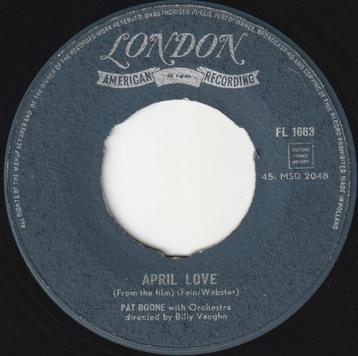 Pat Boone – April Love beschikbaar voor biedingen
