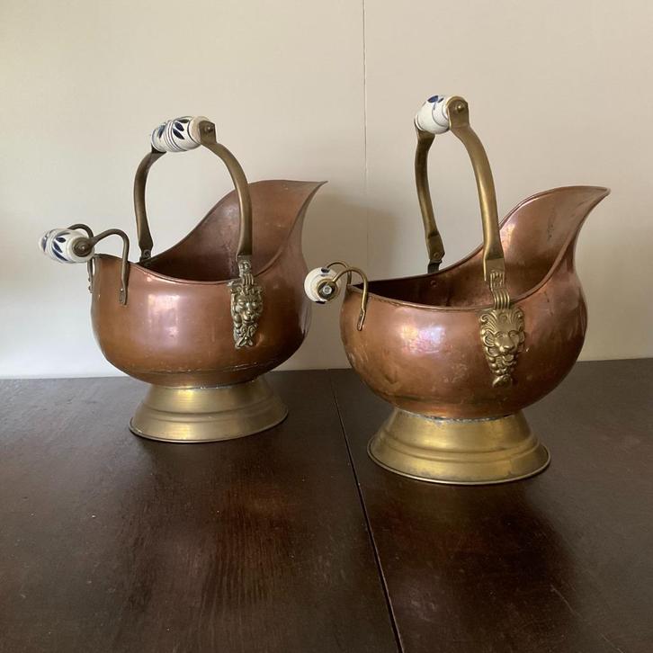 Koperen helmen, Huis en Inrichting, Woonaccessoires | Overige, Gebruikt, Ophalen