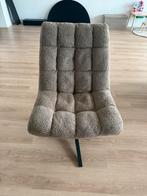 Comfortabele WOOOD fauteuil Job | Teddy stof Taupe | €250, Ophalen, 75 tot 100 cm, Zo goed als nieuw, Stof