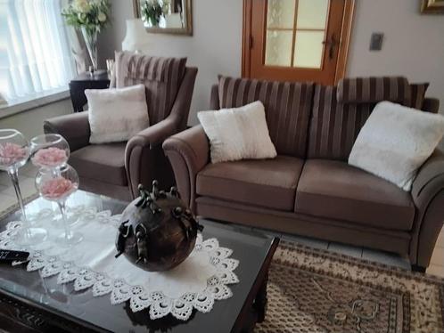 Zetels, Huis en Inrichting, Fauteuils, Gebruikt, Stof, 125 cm of meer, 75 tot 100 cm, Ophalen of Verzenden