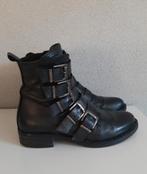 Omoda zwarte (biker)laarzen met gespen maat 37, Zwart, Omoda, Lage of Enkellaarzen, Ophalen of Verzenden