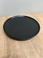 100x 26,5cm zwarte okinawa platte borden plat bord aardewerk, Huis en Inrichting, Keuken | Servies, Ophalen, Zo goed als nieuw