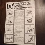 Lely Landbouwmachines - Folder, Ophalen of Verzenden