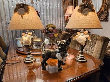 Handmade Schemerlampen set, met chihuahua beschikbaar voor biedingen