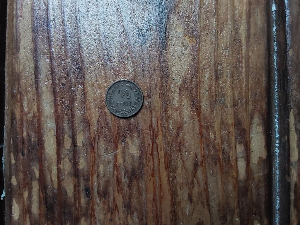 Halve cent, Postzegels en Munten, Munten | Nederland, Ophalen of Verzenden, Koning Willem III, Overige waardes, Losse munt