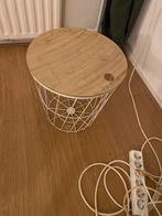 Bijzettafel/ nachtkastje, Minder dan 55 cm, Rond, Ophalen of Verzenden, Zo goed als nieuw