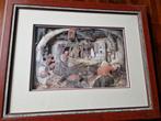 Schilderij Anton Pieck 50 x 40 cm 3D, Antiek en Kunst, Ophalen