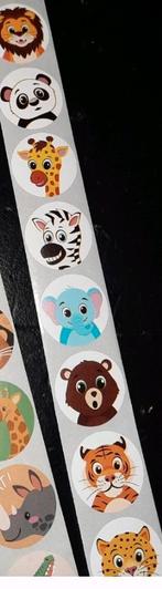 Sluitstickers dieren stickers zebra giraf luipaard olifant, Verzenden, Nieuw, Meerdere stickers