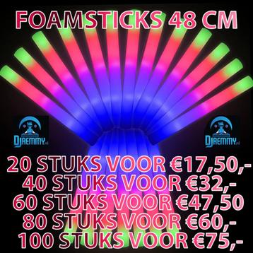 Foamsticks 40CM Tri Color LED beschikbaar voor biedingen