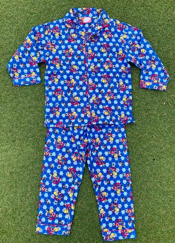 TE KOOP: flanellen pyjama van The Simpsons maat 116/122 ZGAN beschikbaar voor biedingen