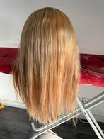 Blonde Haarverlenging met Clips, Ophalen of Verzenden, Zo goed als nieuw, Pruik of Haarverlenging