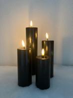 DeLuxe Homeart Real Flame Led kaars ø5cm wit of zwart Nieuw!, Overige materialen, Nieuw, Ophalen of Verzenden, Kaars