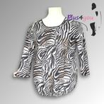 30283 Zgan Zebra shirt Made in Italy mt 50  E06, Kleding | Dames, Grote Maten, Made in Italy, Overige kleuren, Blouse of Tuniek