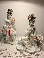 Set van twee porseleinen geisha beelden, Ophalen of Verzenden