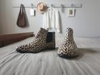 Sacha Enkellaars maat 40 met dalmatier/leopard/panter print, Wit, Lage of Enkellaarzen, Ophalen of Verzenden, Zo goed als nieuw