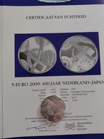 5 euromunt 400 jaar Nederland-Japan, Postzegels en Munten, Munten | Nederland, Ophalen of Verzenden, Koningin Beatrix, Euro's