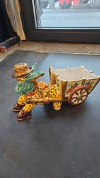 Vintage Ezel met Kar Keramiek ITALY (Mica), Antiek en Kunst, Ophalen of Verzenden