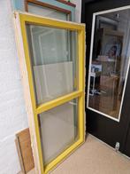 Vuren binnen kozijn met isolatieglas - 85x171,5 cm, Ophalen, Gevelraam of Ruit, Gebruikt, 80 tot 120 cm