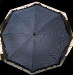 Zwarte kinderparaplu met kleine witte stipjes&ruches - nieuw, Ophalen, Nieuw, Zwart