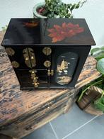 Chinees diorama sieradenkist juwelen doos handbeschilderd, Ophalen of Verzenden