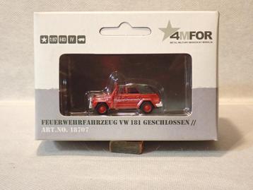 Märklin 4Mfor 18707 Feuerwehr fahrzeug vw 181 geschlossen beschikbaar voor biedingen