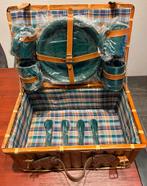 Vintage Bamboo Picknickmand, Ophalen of Verzenden, Gebruikt