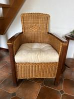 Rieten fauteuil, Ophalen, 75 tot 100 cm, 50 tot 75 cm