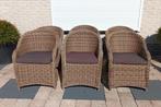 6 x wicker tuinstoel incl kussens