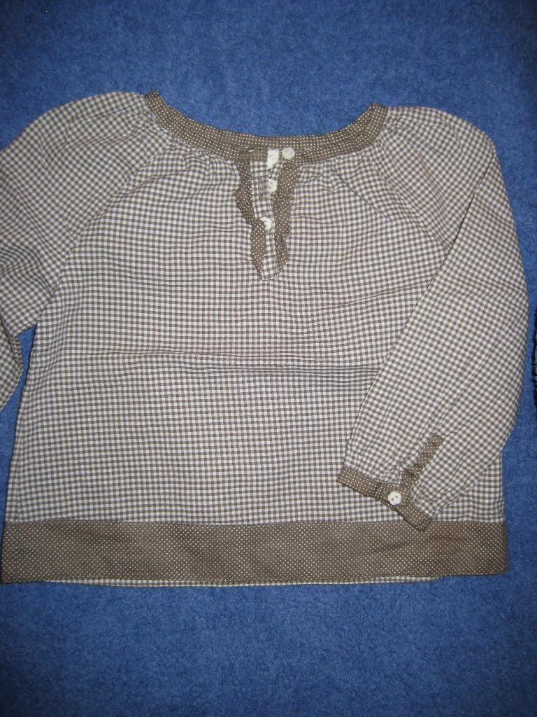 Geruite blouse, 74, H+M, Ophalen of Verzenden, Zo goed als nieuw, Meisje, Overhemdje of Bloesje
