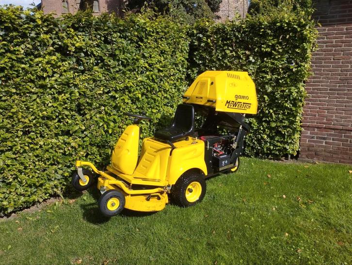 Gamo Mowertech frontmaaier opvang zitmaaier Gianni farrari, Tuin en Terras, Grasmaaiers, Gebruikt, 50 cm of meer, Ophalen of Verzenden