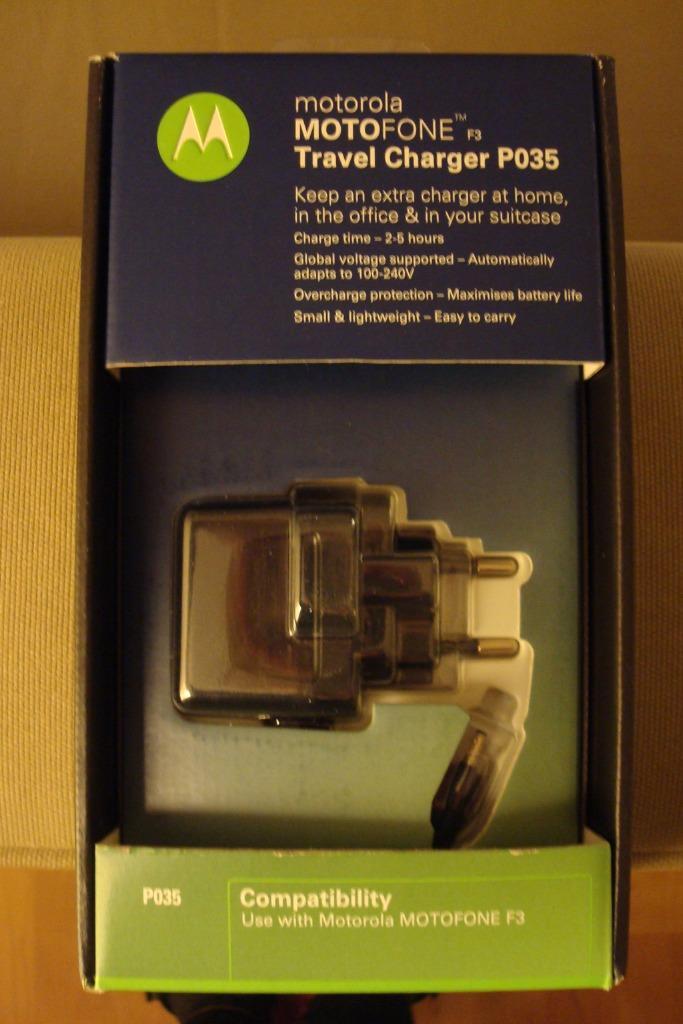 Motorola oplader F3 / W220, Telecommunicatie, Mobiele telefoons | Telefoon-opladers, Nieuw, Motorola, Ophalen of Verzenden
