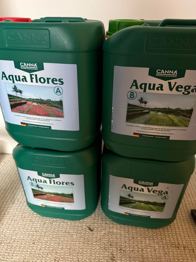 Canna Aqua Flores/Vega Voedingsstoffen, Tuin en Terras, Planten | Tuinplanten, Ophalen of Verzenden, Zomer, Volle zon