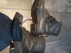 Stoere leren laarzen maat 44, Zwart, Boots, Ophalen of Verzenden, Zo goed als nieuw