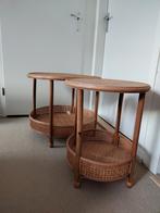 Rotan webbing Xenos Salontafels - Set of Apart, Ophalen, Zo goed als nieuw, Rond, Minder dan 55 cm